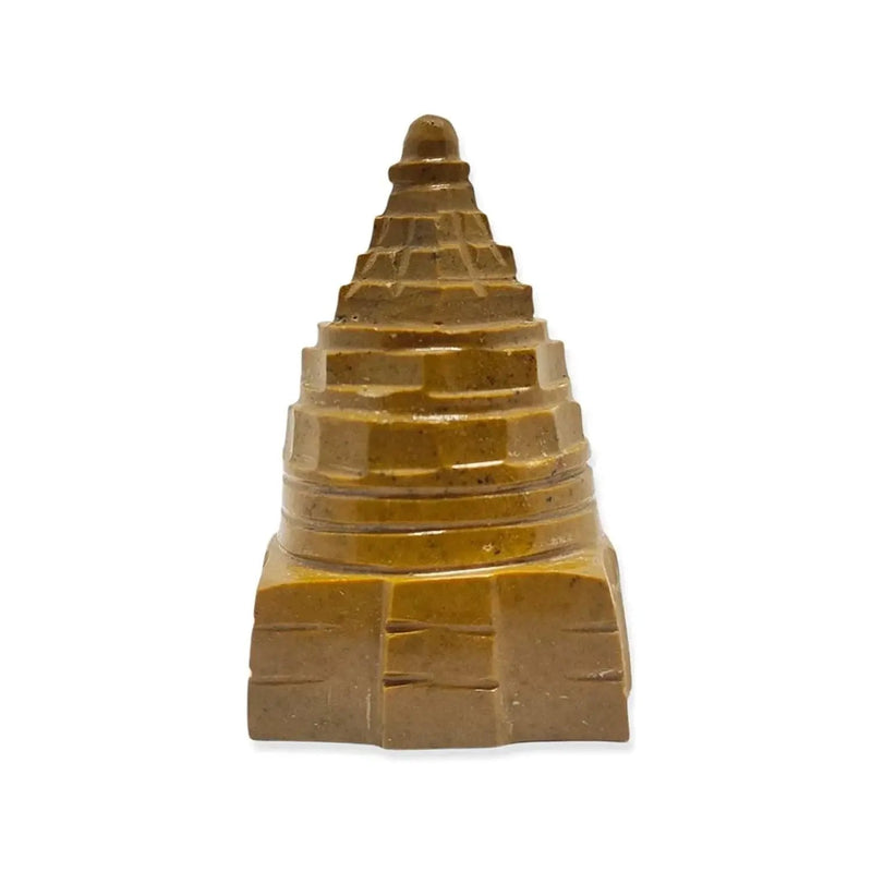 Natural Handcrafted Semi Precious Gemstone Meru Shree Yantra (Shali Gram Shree Yantra) by Brahmatells