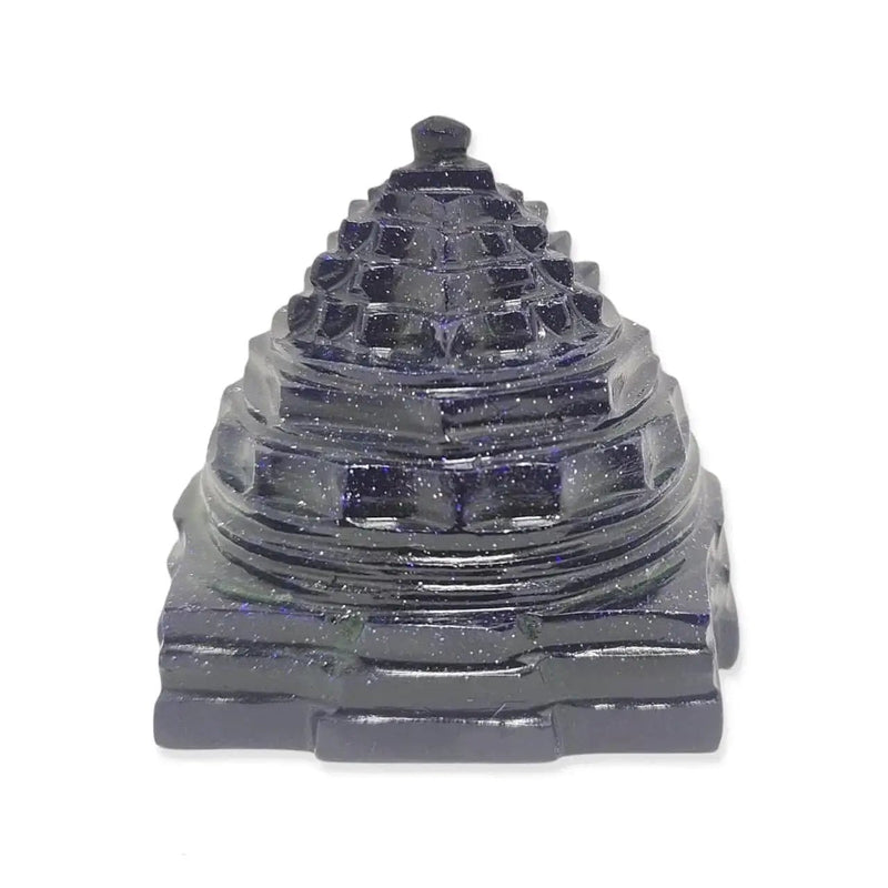 Natural Handcrafted Semi Precious Gemstone Meru Shree Yantra (Shali Gram Shree Yantra) by Brahmatells