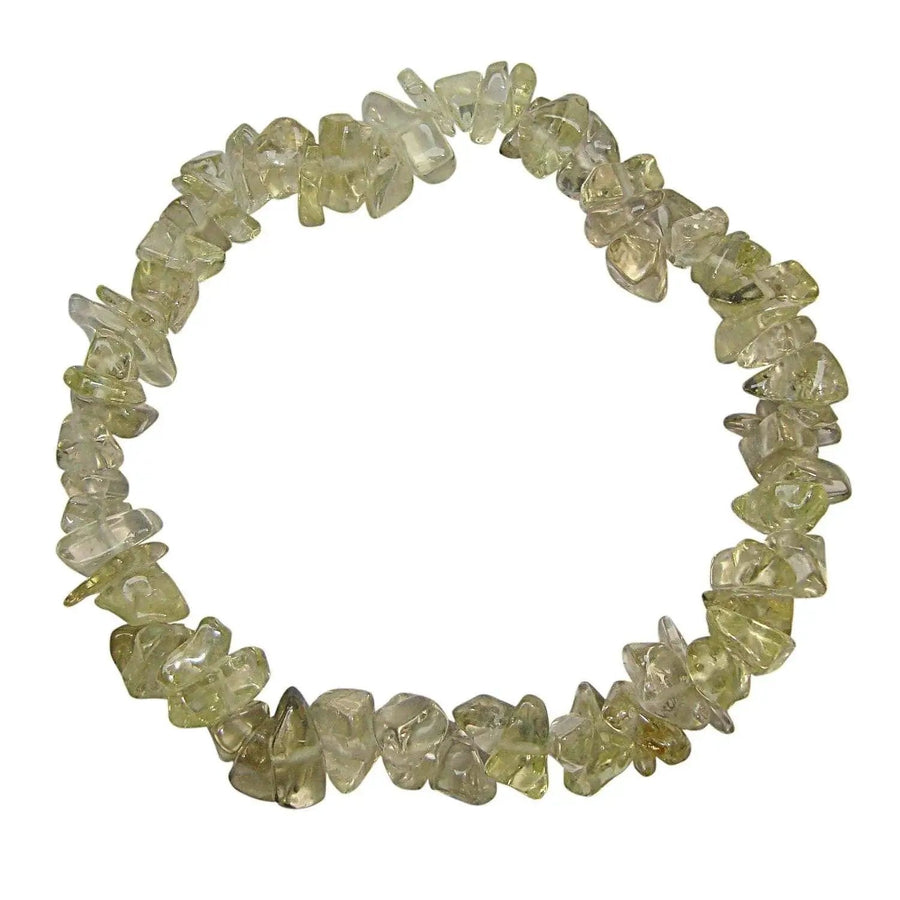 Natural Lemon Quartz Chips Bracelet – Yellow Crystal Design by Brahmatells