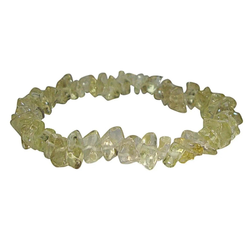 Natural Lemon Quartz Chips Bracelet – Yellow Crystal Design by Brahmatells