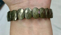 Natural Pyrite Crystal Bracelet for Good Luck & Abundance by Brahmatells