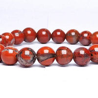 Natural Red Jasper Healing Bracelet | Unisex Reiki Accessory by Brahmatells