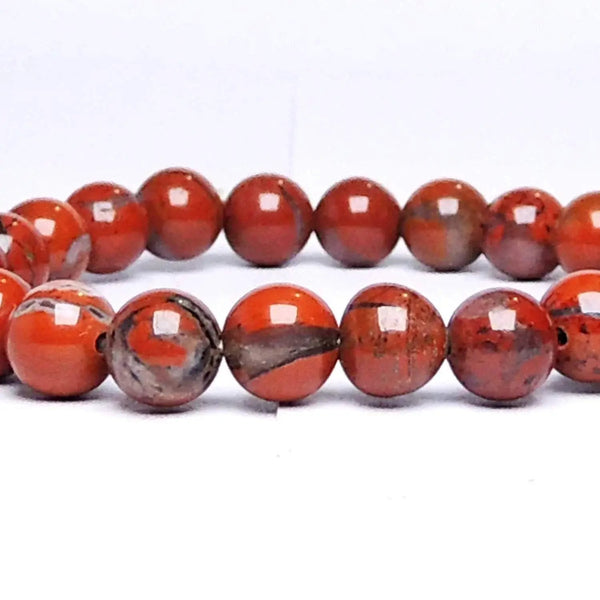 Natural Red Jasper Healing Bracelet | Unisex Reiki Accessory by Brahmatells