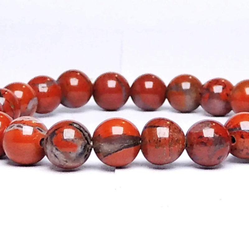 Natural Red Jasper Healing Bracelet | Unisex Reiki Accessory by Brahmatells