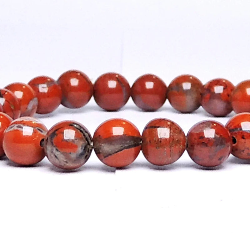 Natural Red Jasper Healing Bracelet | Unisex Reiki Accessory by Brahmatells
