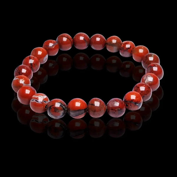Natural Red Jasper Healing Bracelet | Unisex Reiki Accessory by Brahmatells