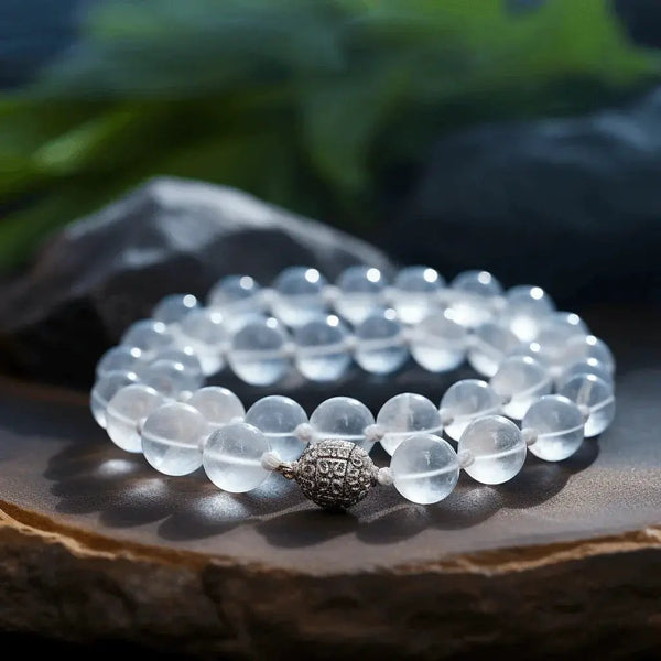 Natural Sphatik Cloudy Mala 8MM 109 Beads - Enhance Energy & Focus | Brahmatells by Brahmatells