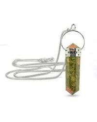 Natural Stone Healing Agate Crystal Gemstone Positive Energy stone Double Point Pendant by brahmatells