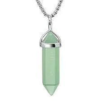 Natural Stone Healing Agate Crystal Gemstone Positive Energy stone Double Point Pendant by brahmatells