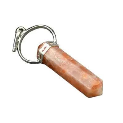 Natural Stone Healing Agate Crystal Gemstone Positive Energy stone Double Point Pendant by brahmatells