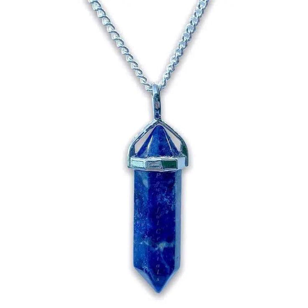 Natural Stone Healing Agate Crystal Gemstone Positive Energy stone Double Point Pendant by brahmatells