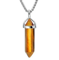 Natural Stone Healing Agate Crystal Gemstone Positive Energy stone Double Point Pendant by brahmatells