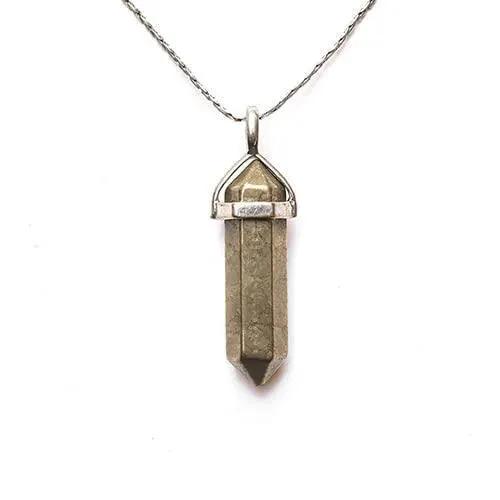 Natural Stone Healing Agate Crystal Gemstone Positive Energy stone Double Point Pendant by brahmatells