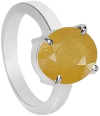 Natural Yellow Sapphire Ring - Jupiter's Harmony | Brahmatells by Brahmatells