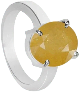 Natural Yellow Sapphire Ring - Jupiter's Harmony | Brahmatells by Brahmatells