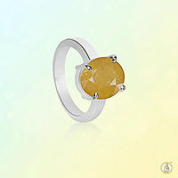 Natural Yellow Sapphire Ring - Jupiter's Harmony | Brahmatells by Brahmatells