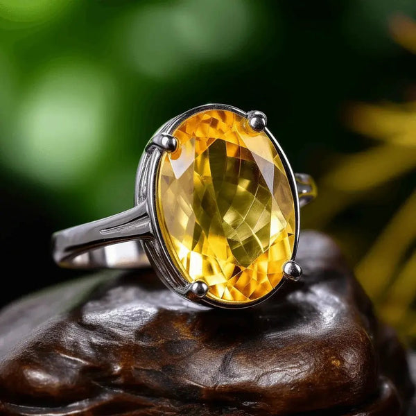 Natural Yellow Sapphire Ring - Jupiter's Harmony | Brahmatells by Brahmatells