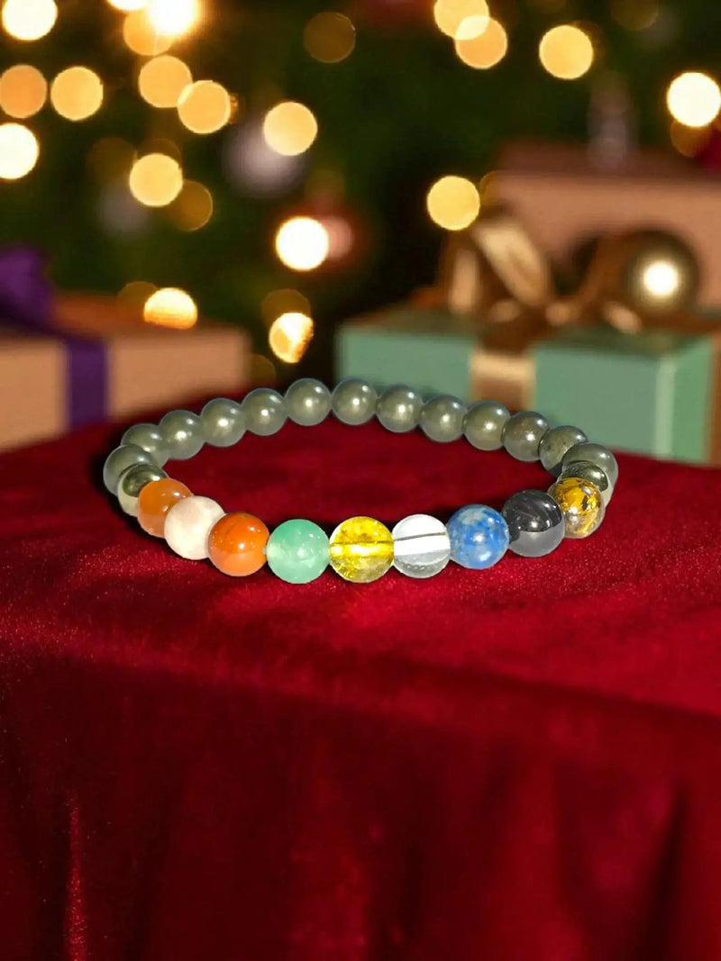 Navgrah Bracelet – Nine‑Stone Gem Bracelet by Brahmatells by Brahmatells