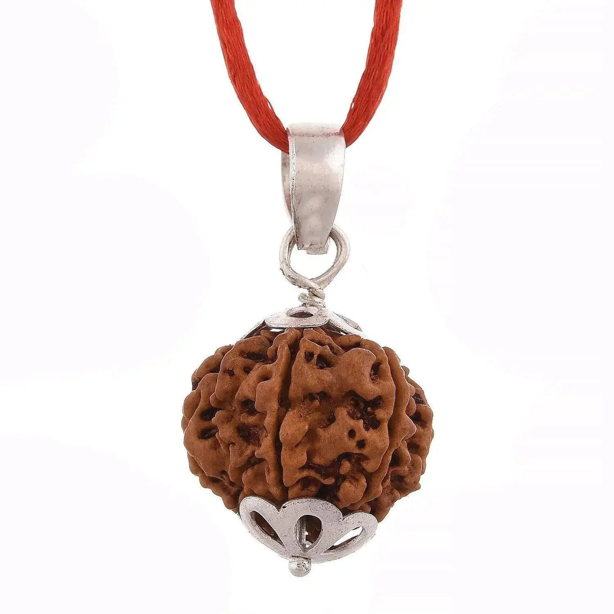 Nine Mukhi Rudraksha Silver Pendant - Harness Goddess Durga's Might | Brahmatells by Brahmatells