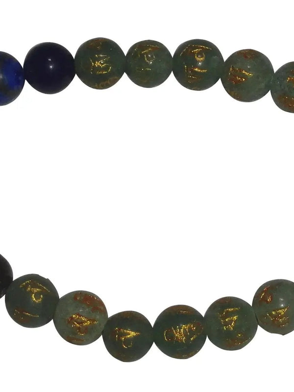 Om Mani Padme Bracelet – Green Aventurine for Calm & Clarity by Brahmatells