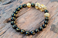 Om Mani Padme Hum Black Tourmaline Bracelet | Brahmatells by Brahmatells