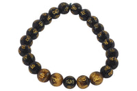 Om Mani Padme Hum Black Tourmaline Bracelet | Brahmatells by Brahmatells