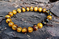 Om Mani Padme Hum Tiger Eye Bracelet – Strength & Protection by Brahmatells