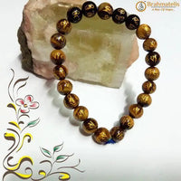 Om Mani Padme Hum Tiger Eye Bracelet – Strength & Protection by Brahmatells