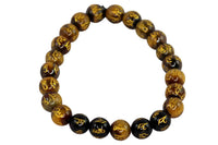 Om Mani Padme Hum Tiger Eye Bracelet – Strength & Protection by Brahmatells