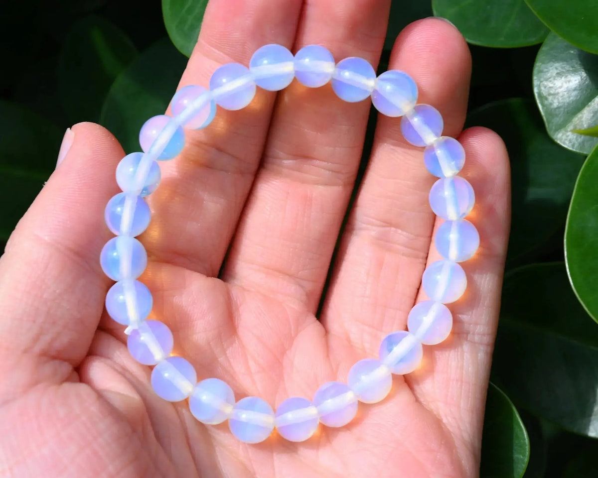 Opalite Stretchy Bracelet | Handmade Gemstone Accessory by Brahmatells
