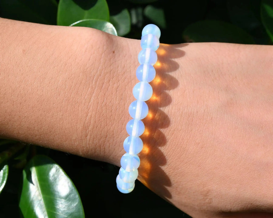 Opalite Stretchy Bracelet | Handmade Gemstone Accessory by Brahmatells