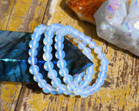 Opalite Stretchy Bracelet | Handmade Gemstone Accessory by Brahmatells