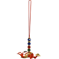 Orange Flying Parvat Hanuman Door Hanging by Brahmatells