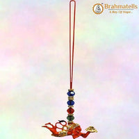Orange Flying Parvat Hanuman Door Hanging by Brahmatells