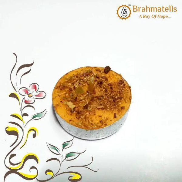 Orange Tea Light Candles by Brahmatells