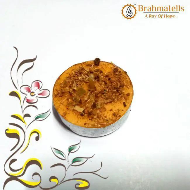 Orange Tea Light Candles by Brahmatells