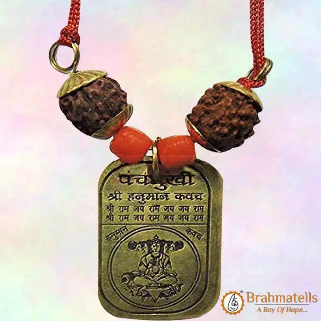 Panchmukhi Kawach Yantra Locket by Brahmatells