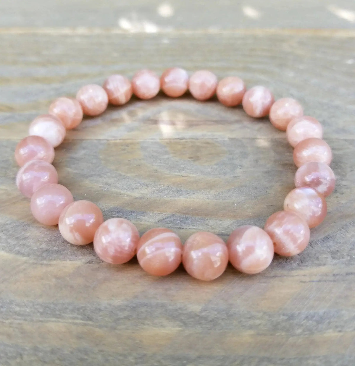 Peach Moonstone Bracelet - Embrace Love and Harmony | Brahmatells by Brahmatells