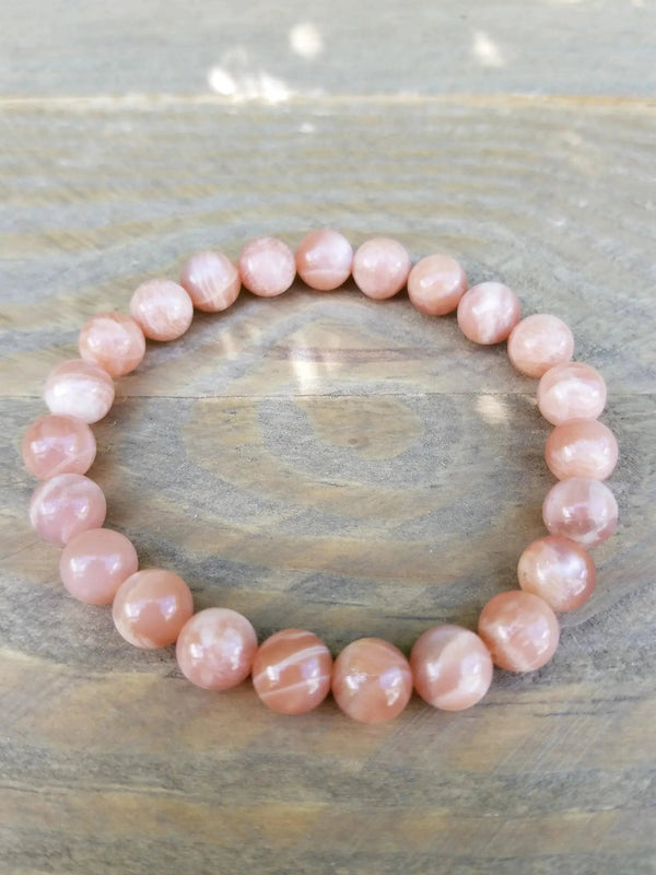 Peach Moonstone Bracelet - Embrace Love and Harmony | Brahmatells by Brahmatells