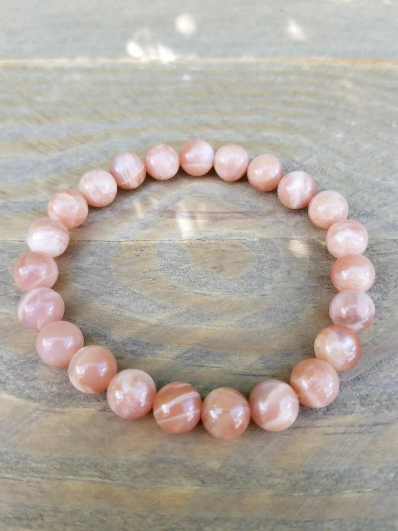 Peach Moonstone Bracelet - Embrace Love and Harmony | Brahmatells by Brahmatells