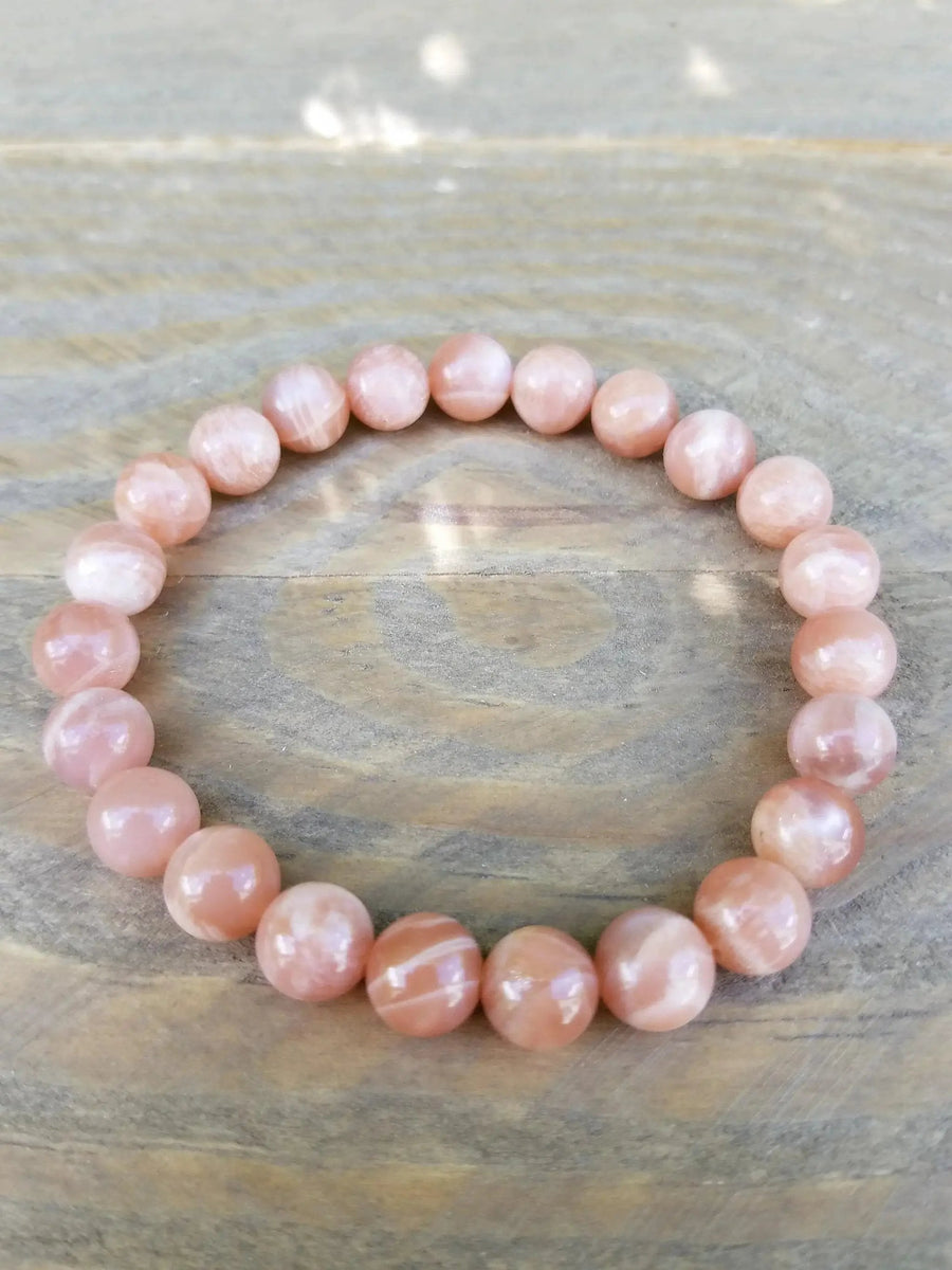 Peach Moonstone Bracelet - Embrace Love and Harmony | Brahmatells by Brahmatells
