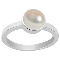 Pearl Cream Rose-Light Ring - Lunar Elegance | Brahmatells by Brahmatells
