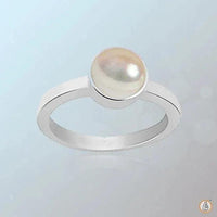 Pearl Cream Rose-Light Ring - Lunar Elegance | Brahmatells by Brahmatells
