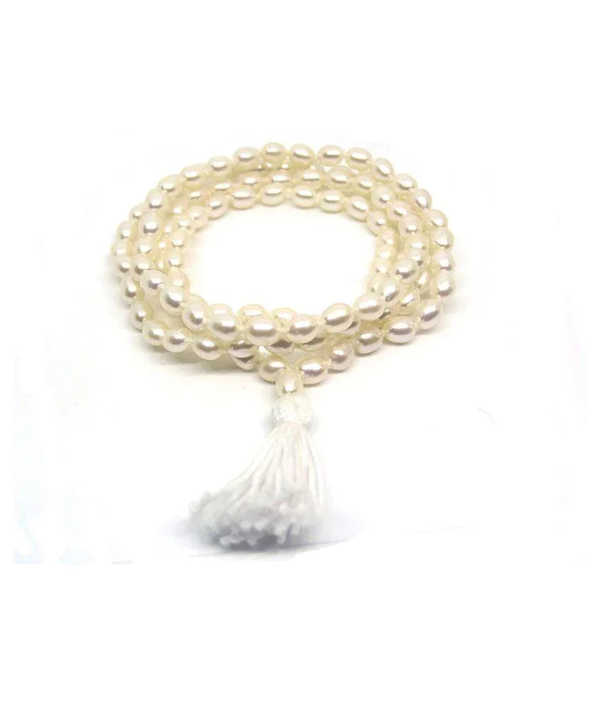 Pearl Japa Mala for Moon Harmony | Brahmatells by Brahmatells