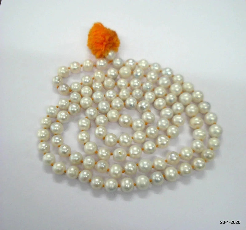 Pearl Japa Mala for Moon Harmony | Brahmatells by Brahmatells