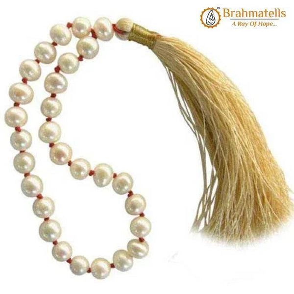 Pearl Japa Mala for Moon Harmony | Brahmatells by Brahmatells
