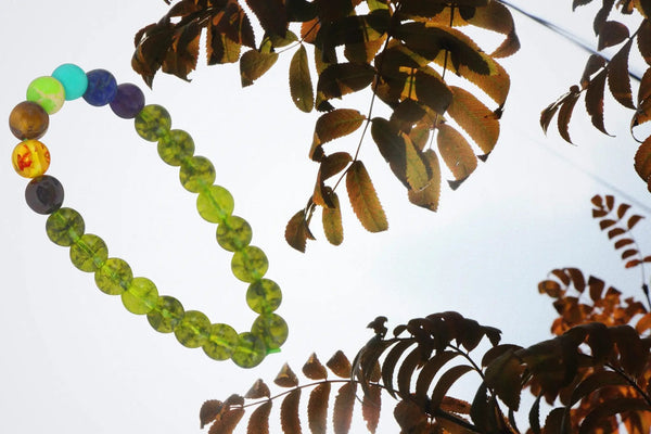 Peridot & 7 Chakra Bracelet – Natural Gemstone Harmony by Brahmatells