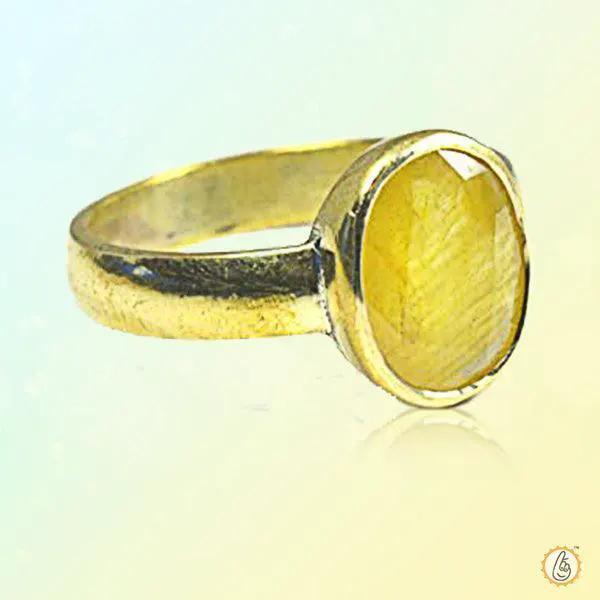 Pine-Yellow Sapphire Ring - Jupiter's Harmony | Brahmatells by Brahmatells