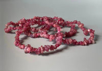 Pink Tourmaline Chip Bracelet – Heart Chakra Gemstone by Brahmatells