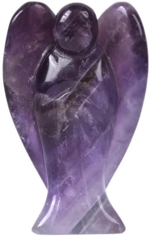 Pocket Guardian Peace Angel - Hand Carved Amethyst | Brahmatells by Brahmatells
